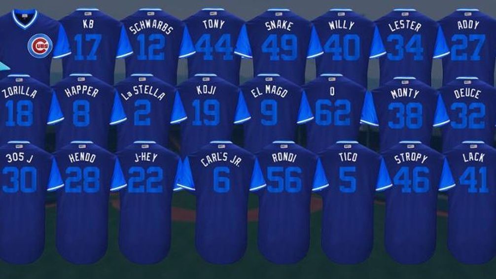 Chicago Cubs Players Weekend Jerseys 